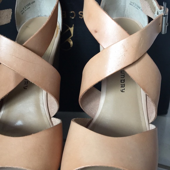 | Chinese Laundry | Leather Platform Wedges - Picture 8 of 8